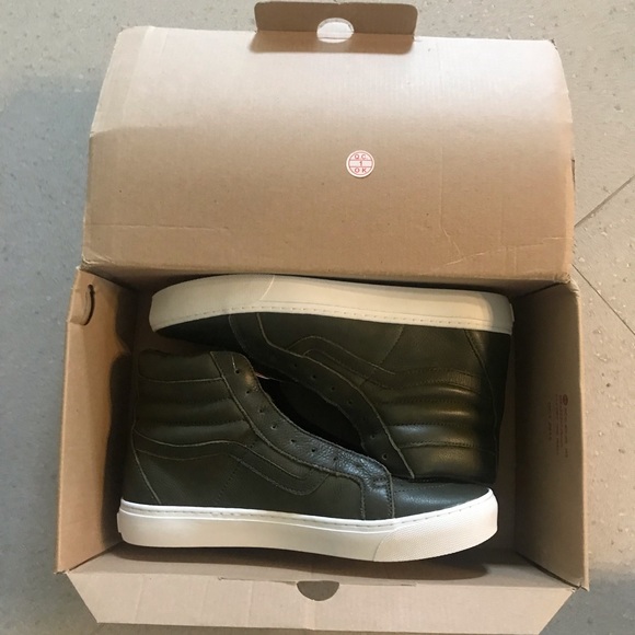 Vans Skate Hi Tops. All Leather - Picture 3 of 8